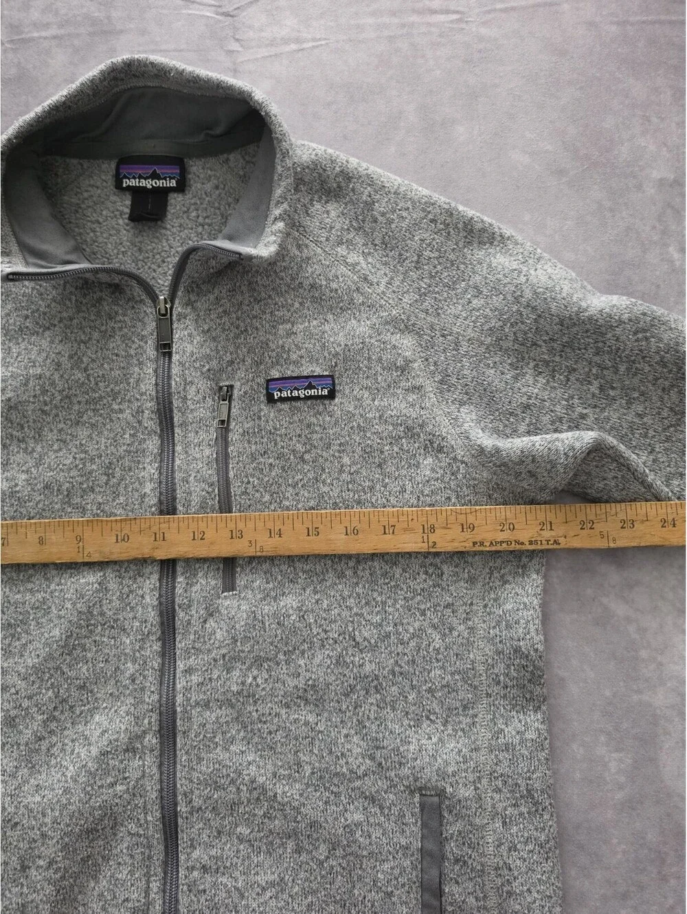 Patagonia Better Sweater Fleece Jacket Men's Medium Gray Full Zip Hiking Casual